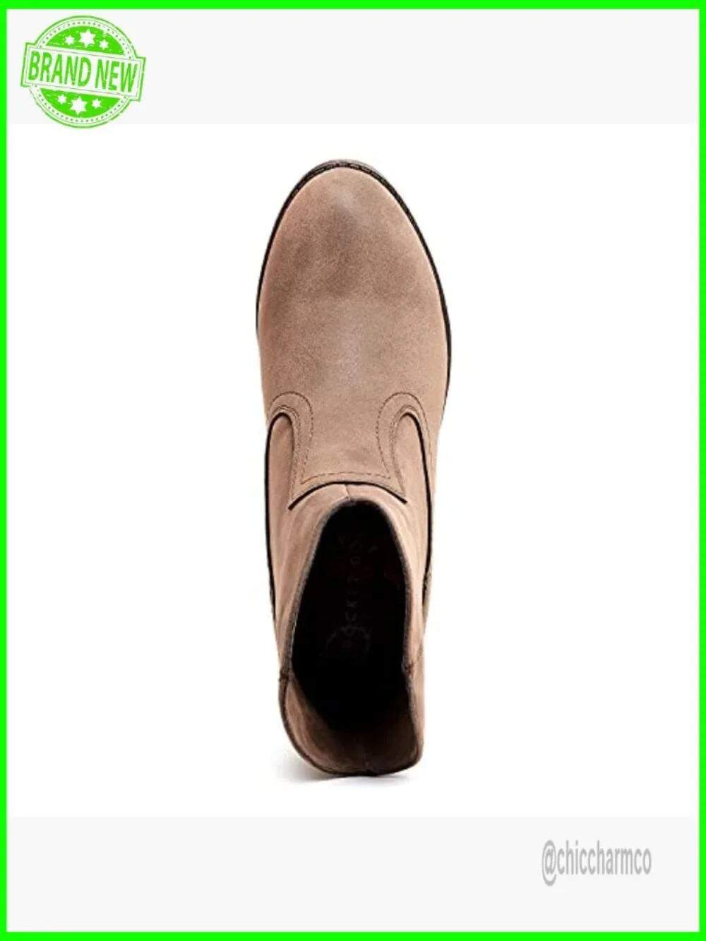 Ankle Booties with Stacked Heel and Cushioned Footbed - Picture 5 of 7